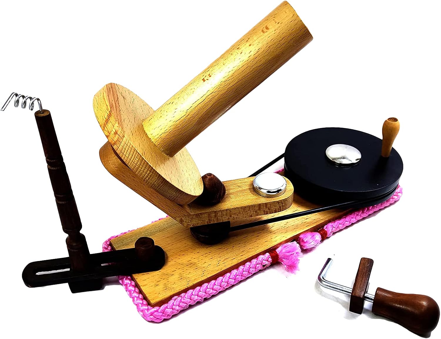 Beautiful Wooden Yarn Winder for Wool Knitting Unique Designer Adorable Yarn Winder Handcrafted Knitting Weave Yarn Craft Gift for Elders By A.F. Luxury Handicraft