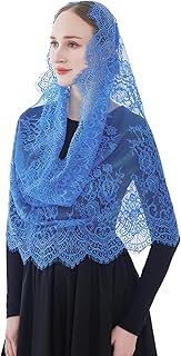 Spanish Infinity Veils for Church Lace Chapel Veils Catholic Church Veil Latin Mass Head Covering Scarf Mantilla