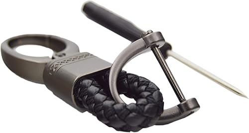 Miniatura 5 de Carcasa con diseño de carbono + funda de silicona para llavero con llavero para Hyundai Tucson Santa Palisade Sonata Santa Ioniq 5 Nexo