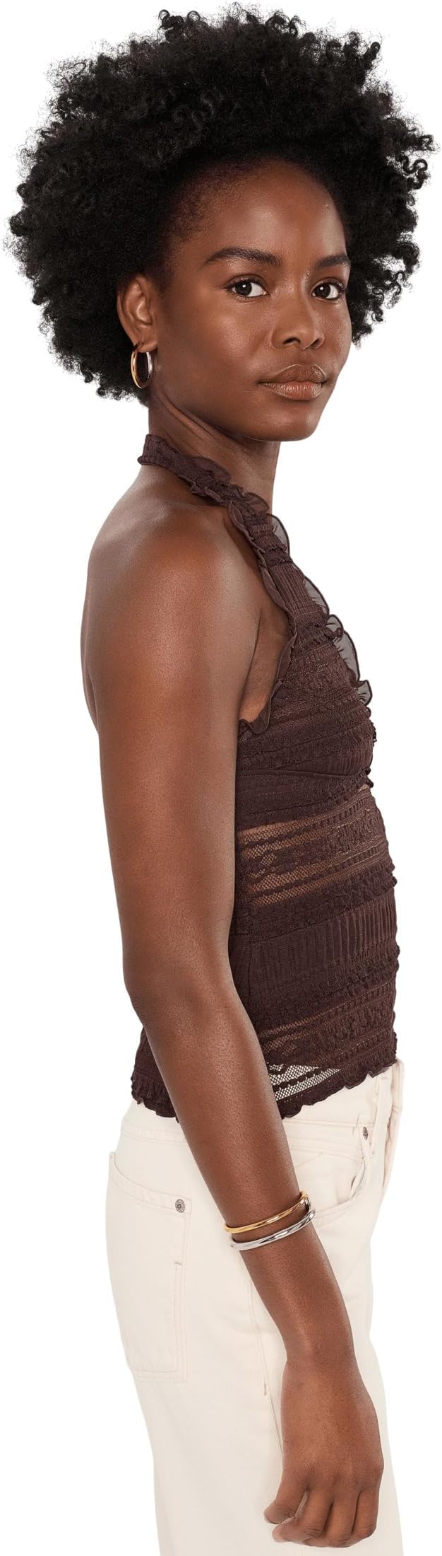 Женский топ на завязке за шею Free People Flirty Frills — фото 4
