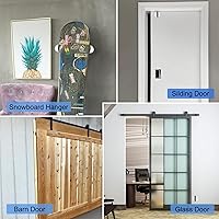 Vista 6 de Paquete de 10 topes de puerta autoadhesivos para piso, color blanco, sin taladro, con parachoques de puerta de goma, tope de puerta montado