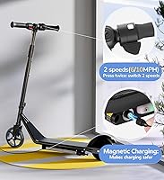 Vista 46 de Patinete eléctrico para adultos y niños grandes, alcance de 23/21 millas, velocidad máxima de 22/18 MPH, potente motor de 650/500/350 W, neumáticos
