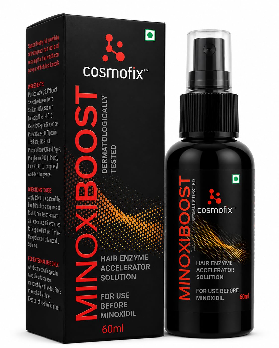 Minoxiboost Hair Enzyme Accelerator Solution, 60ml | For Use Before Minoxidil, Activates Hair Roots, Spray Applicator, Dermatologically Tested, Supports Hair Growth-image-26