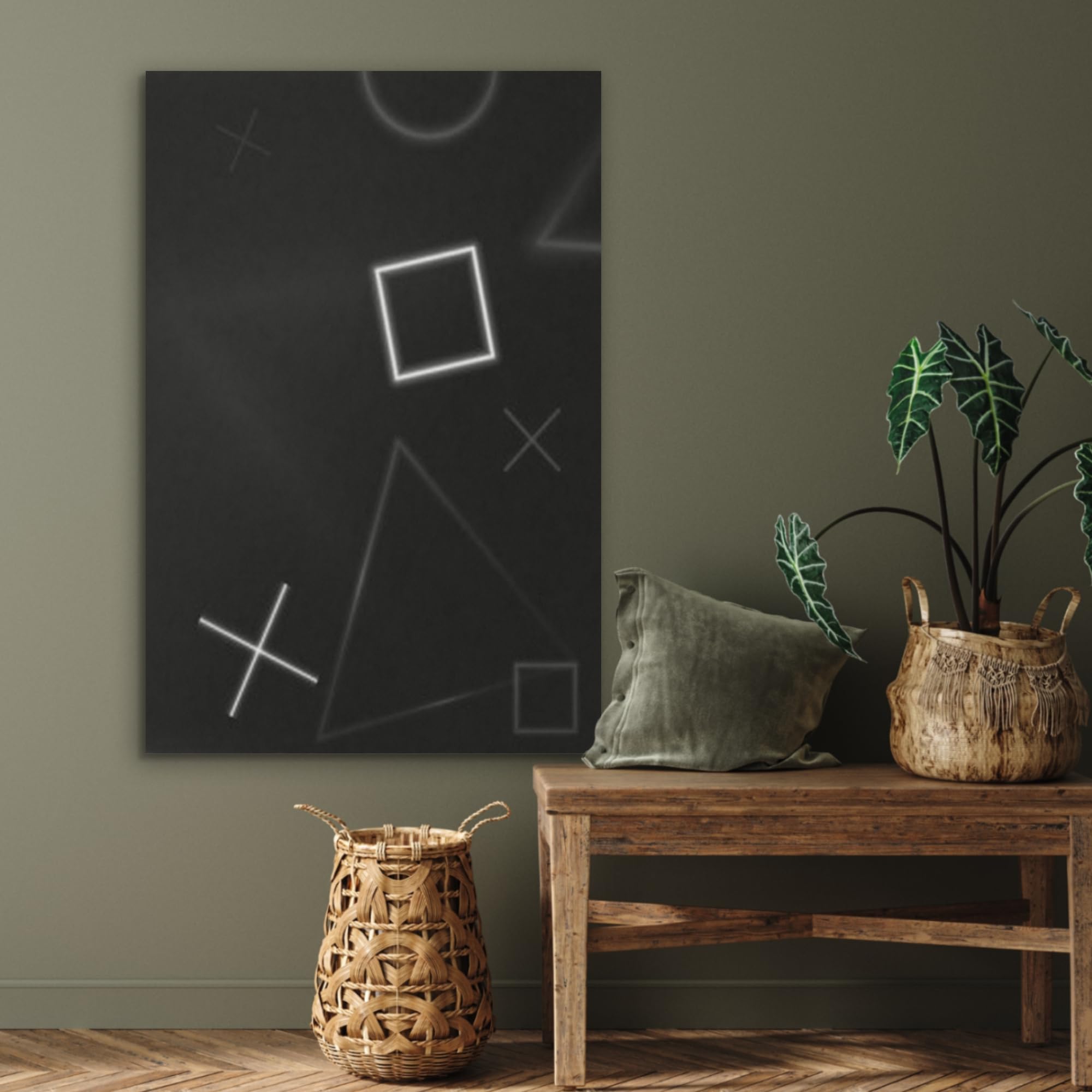 MuchoWow© Pannelli Pannello Fonoassorbente 70x100 cm Decorativi Insonorizzanti Decorativo Parete Fonoassorbenti Design Fonoisolanti Insonorizzazione Stanza Gioco - Bianco e nero - Astratto