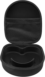 Estojo Rígido para Fone de Ouvido, Saco de Armazenamento Rígido Anti-riscos EVA, Estojo Protetor à Prova D'água para Fone de Ouvido Com Bolso Extra de Malha, Saco de Viagem Com