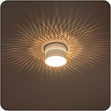 linovum Suneva Ceiling Spotlight Surface-Mounted Flat LED Indirect Lighting Ceiling Light 230 V - Small Surface Mounted Spot Round Warm White 8 W