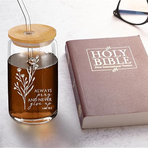 Miniatura 10 de Mifoci Regalos para el día de la madre para mamá de hija e hijo, taza de café inspiradora de 16 onzas con tapas de bambú y pajitas, regalos de