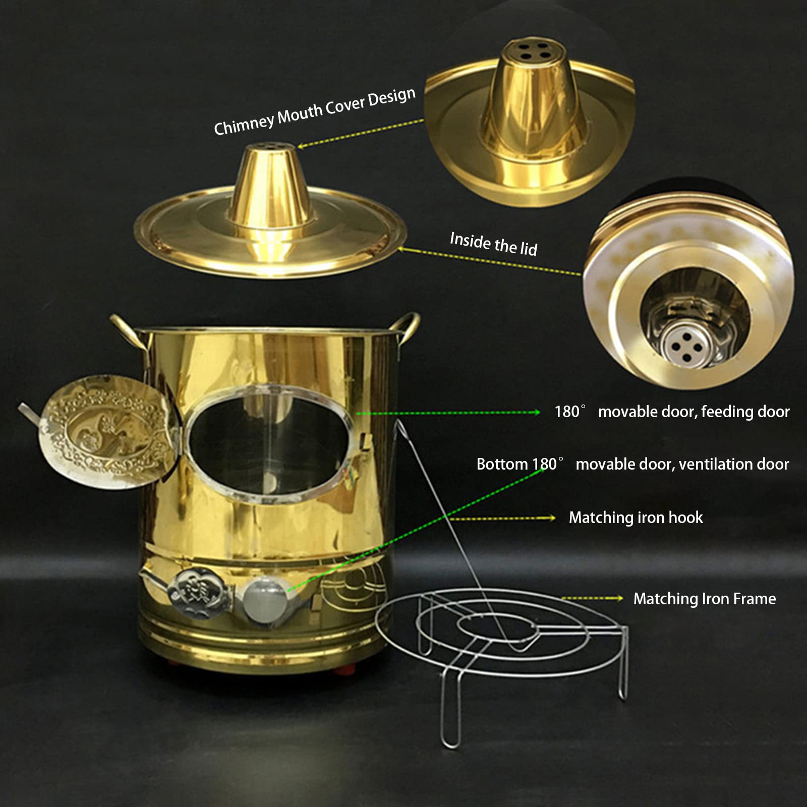 Caisse à Feu En Acier Inoxydable, Matériau Portable Avec