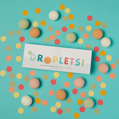 Miniatura 8 de Dabble & Dollop Bombas de baño, bombas de baño 100% naturales para niños, aromas originales, hechas en Estados Unidos, gotas hidratantes y