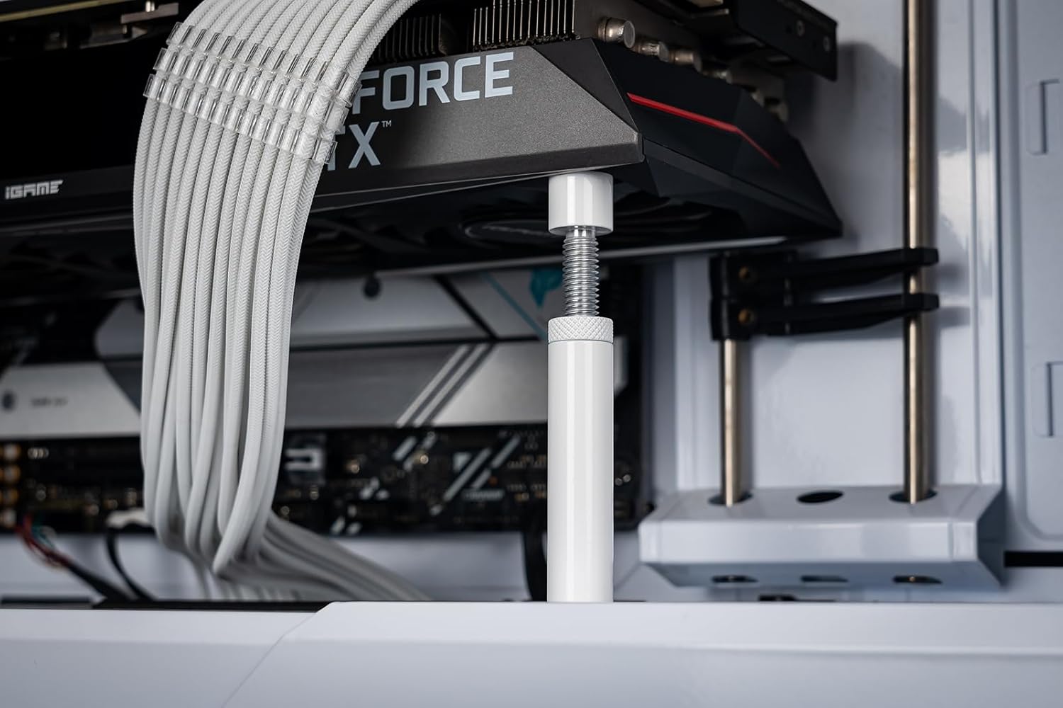 GPU Support Brace, Anti Sag Bracket for Graphics & Video Cards, White, L(74-120mm) - Image 8