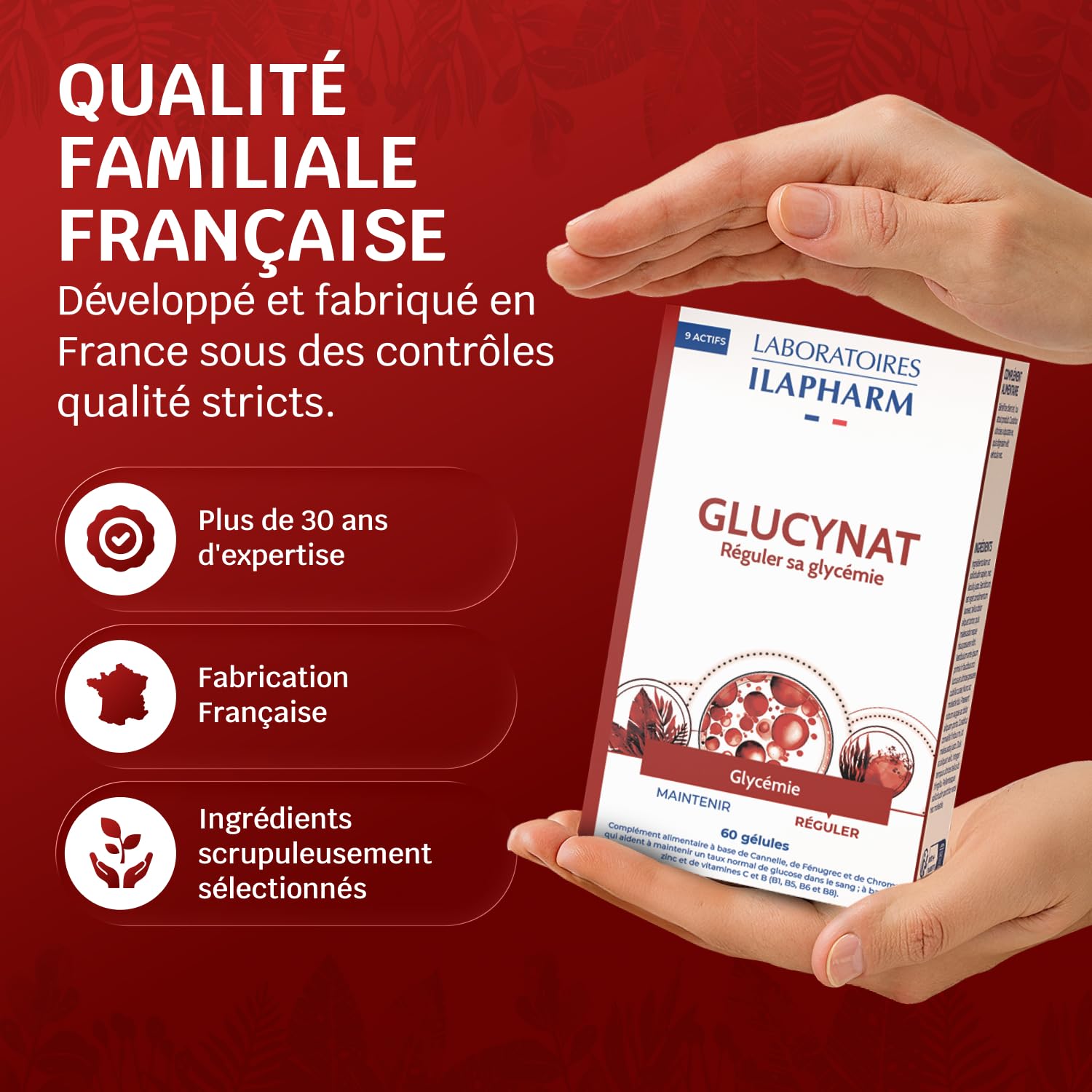 Complément Alimentaire Glycémie Contrôle ILAPHARM - 60 Gélules - Aide à La Gestion Du Diabète