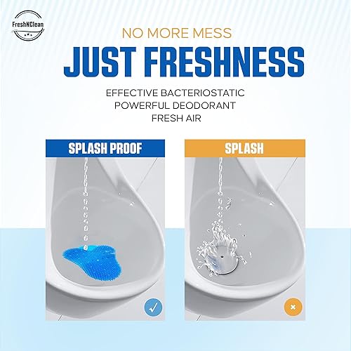 Miniatura 6 de Desodorizador de pantalla urinaria (paquete de 12) – Pasteles antisalpicaduras con protección contra olores – Desodorizadores de larga duración para