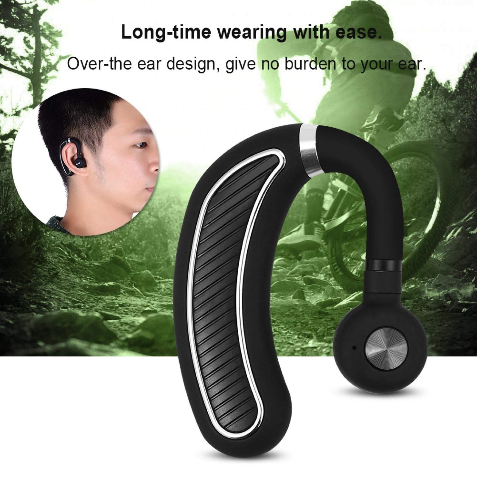 Sutinna Auriculares Bluetooth, 70 Días en Espera, Comerciales Inalámbricos Manos Libres HD Estéreo Sonido Envolvente Con Reducción de Ruido y Micrófono HD