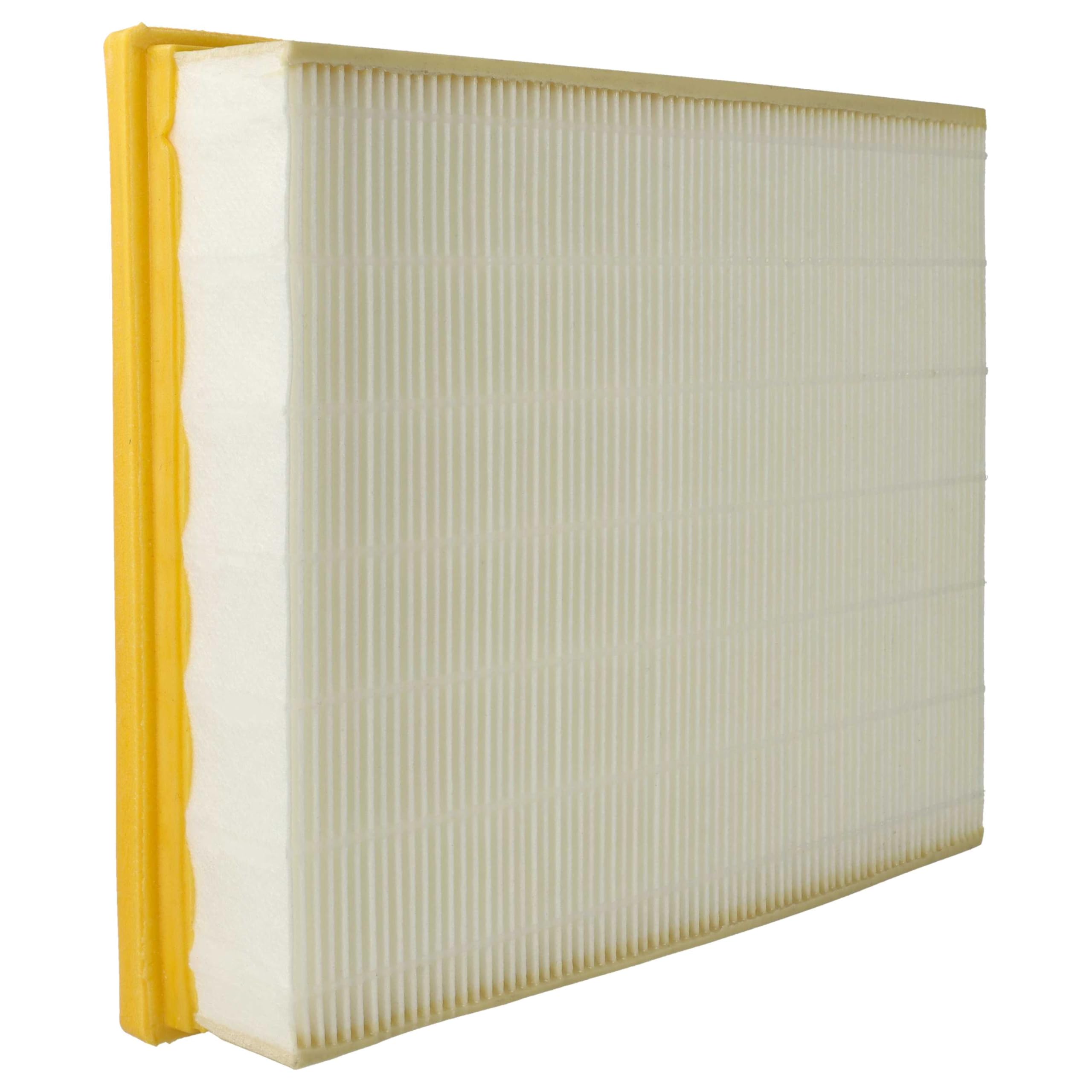 vhbw 3x filtre compatible avec Lidl Parkside PPWD 30 A1 aspirateur - filtre HEPA jaune