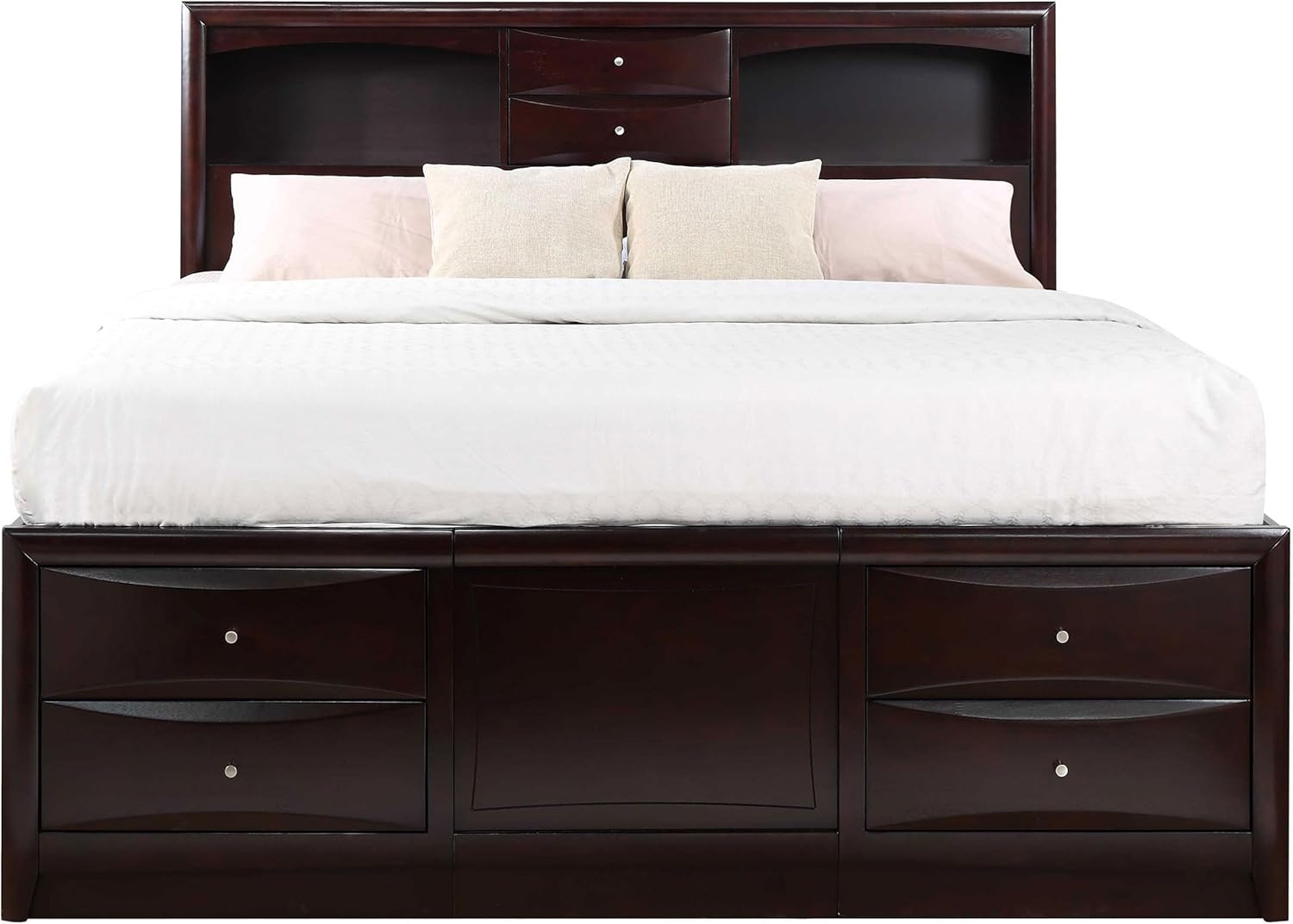 Coaster - Phoenix Contemporary Queen Bookcase Bed with Underbed Storage Drawers 200409Q