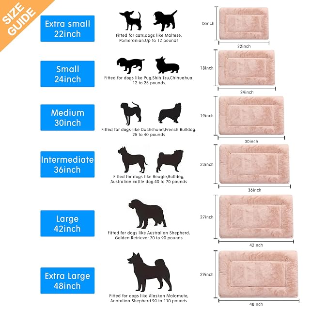 Foto 2 de 6 de Cama para perros medianos, apta para jaulas de perro, lavable y antideslizante