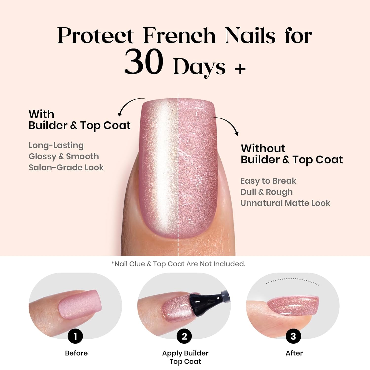 Beetles X Press Cat Eye Nails - 7 Colors Short Square Press On Nails | 16 Sizes 224 Pcs Natural Salon Quality Red Blue Purple Cateye Nails For Women