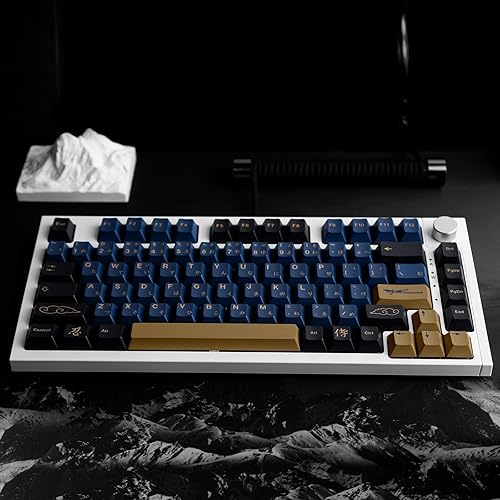 Miniatura 10 de Teclas japonesas grises retro de 135 teclas, sublimación de tinte PBT personalizadas, juego de teclas de perfil cereza para interruptores de caja