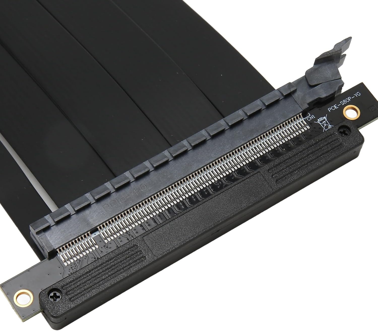 High Speed, Reverse Ultra PCIE4.0 X16 Riser Cable, Shielded, Stable Compatibility, Compatible with RTX3090, PCIE 4.0, Graphics Card Extension Cable