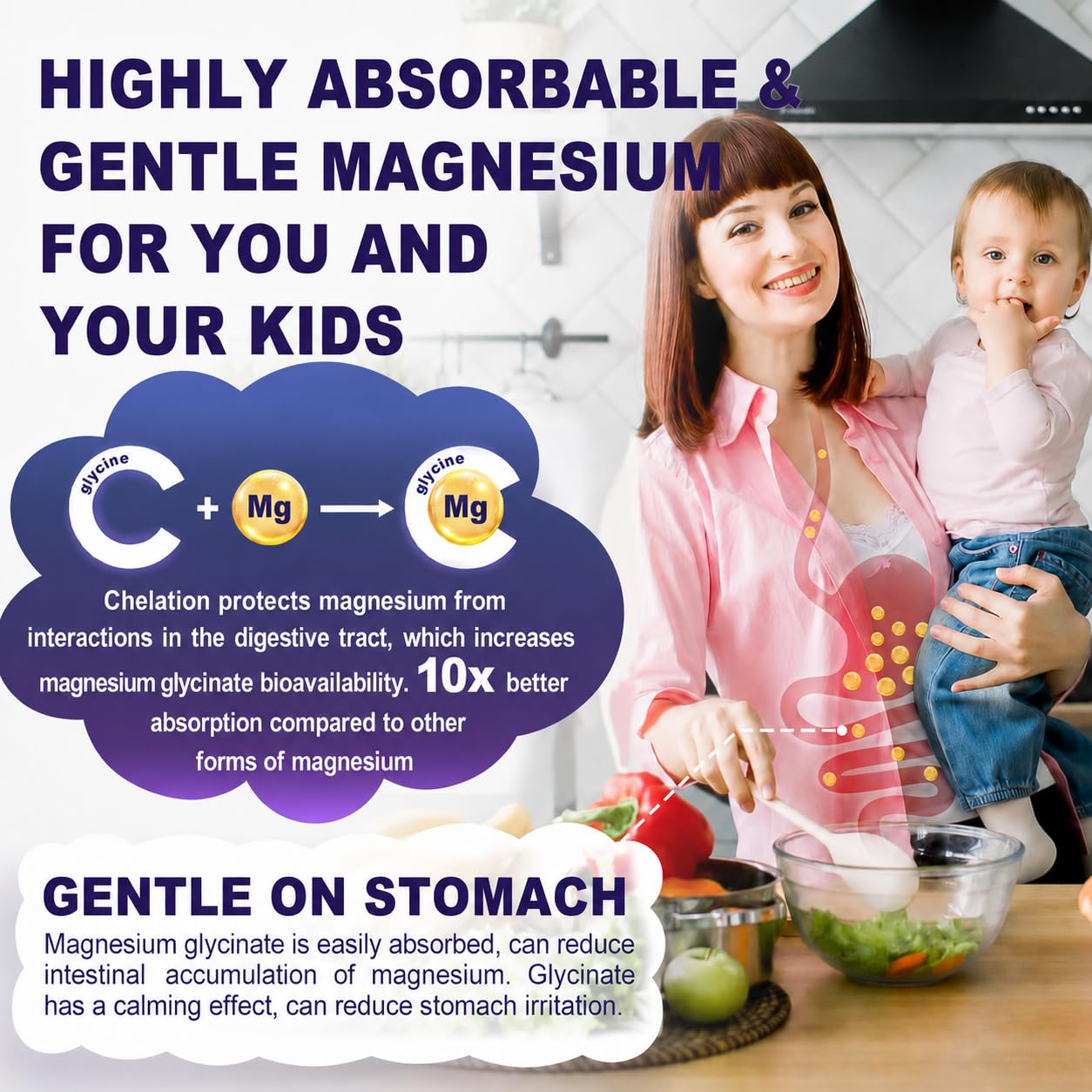 Magnesium Glycinate Gummies 500mg for Kids 6+ & Adults,High Absorption,60Ct — Amazon image 5