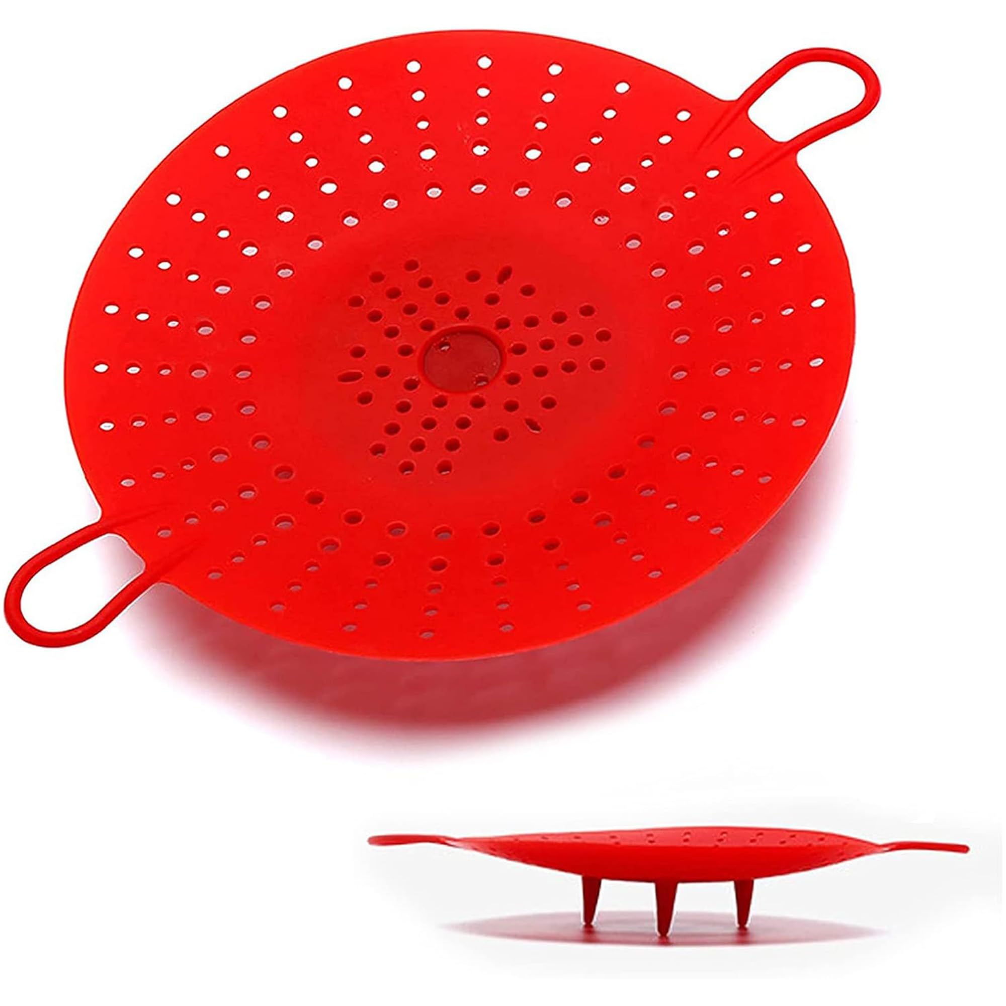 Silicone Steamer Basket - Silicone Vegetable Steamer Basket Insert for Pressure Cookers, Microwavable, Multicooker