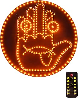 Lumière de Doigt de Voiture et Signe D'expression, 2 en 1 Lumière de Geste Amusante avec Télécommande, Cool et Amusant Feux de Geste de Voiture, Gadgets Cool Accessoires Fenêtre