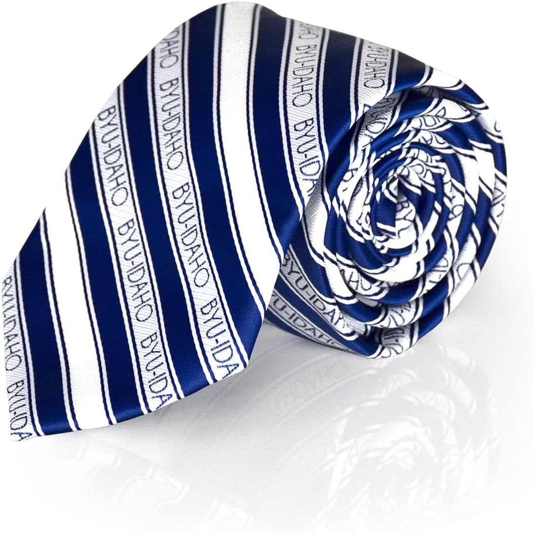 Fan Frenzy Gifts Men's Striped Tie Officially Licensed University Tie | NCAA Sports Ties for Men | Made of Microfiber