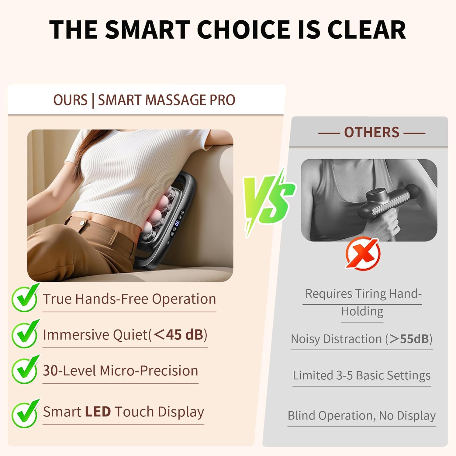 16 Head Massage Gun Deep Tissue, Gift for Husband 2026 Upgrade 48KG Force, 3 Modes & 30 Intensities, Quiet Portable with Dual Safety Protection for Neck Back Legs Waist Pain Relief