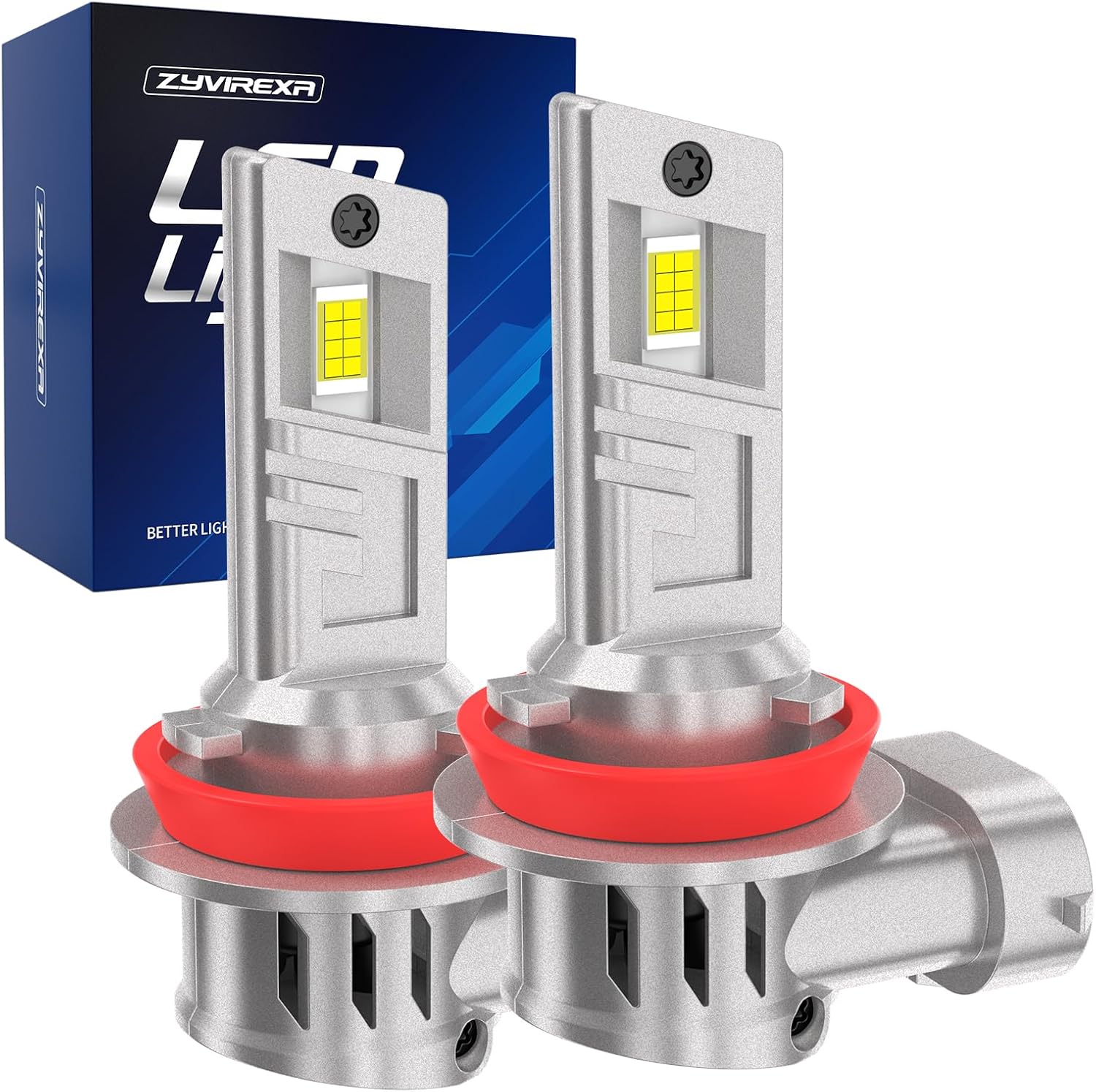 Compatible For Toyota Tundra 2014-2022 Fog Light Bulbs, White Light, 1:1 Design with Cooling Fan, No Adapter Required, Plug and Play, Pack of 2