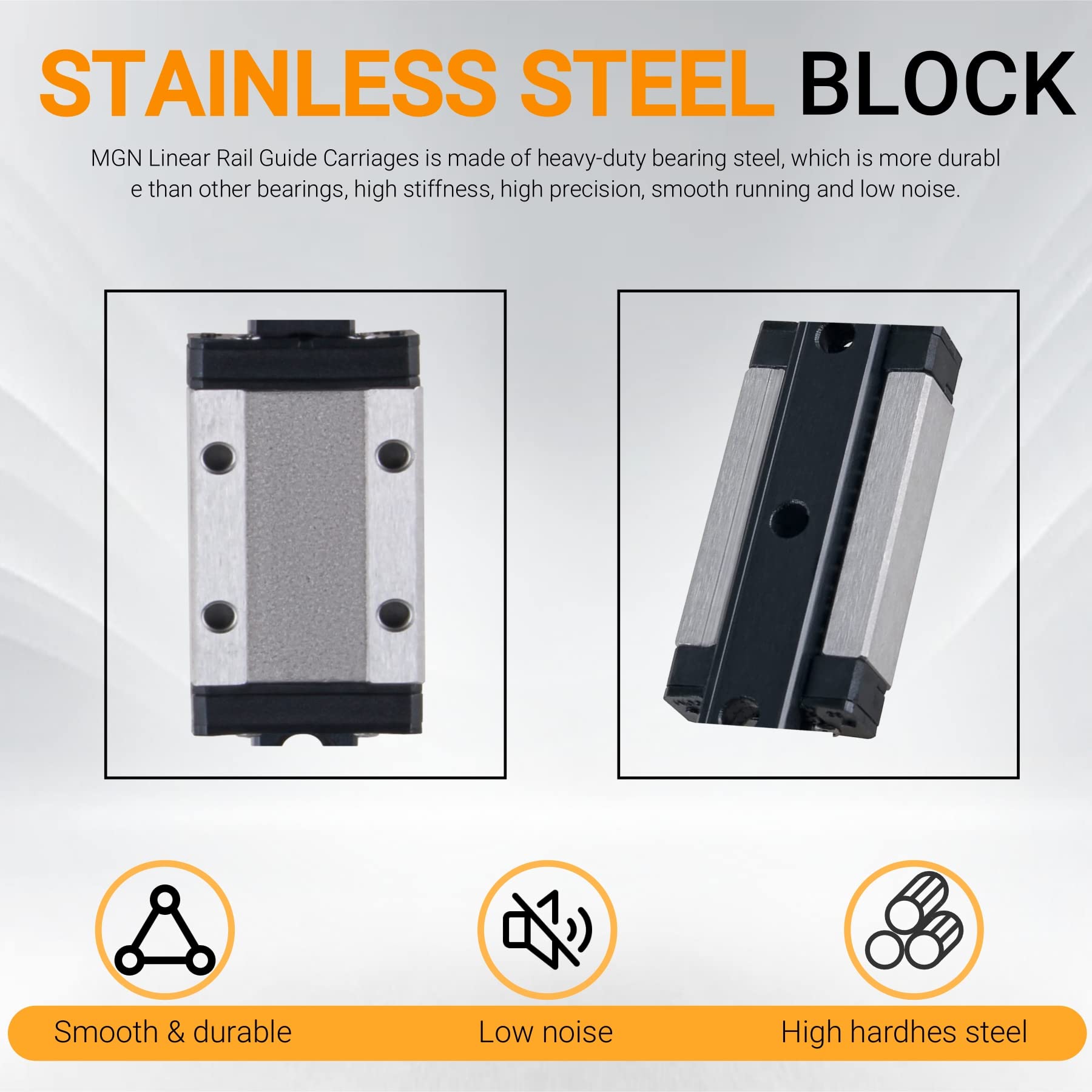 Blocco Lineare MGN9H - Guida Lineare Per CNC Fai Da Te, Macchine XYZ, Alta Precisione - Foto 10