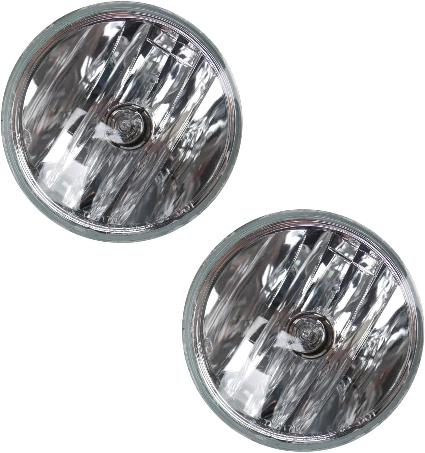 TRQ Fog Light Set Driver & Passenger Side Compatible with Chevrolet GMC Pontiac GM2590104