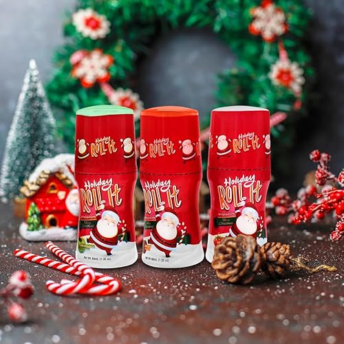 Miniatura 7 de Holiday Roll It Slime Lickers - Rodillos de caramelo para la temporada navideña  Variedad variada de sabores de caramelo líquido, cereza, manzana