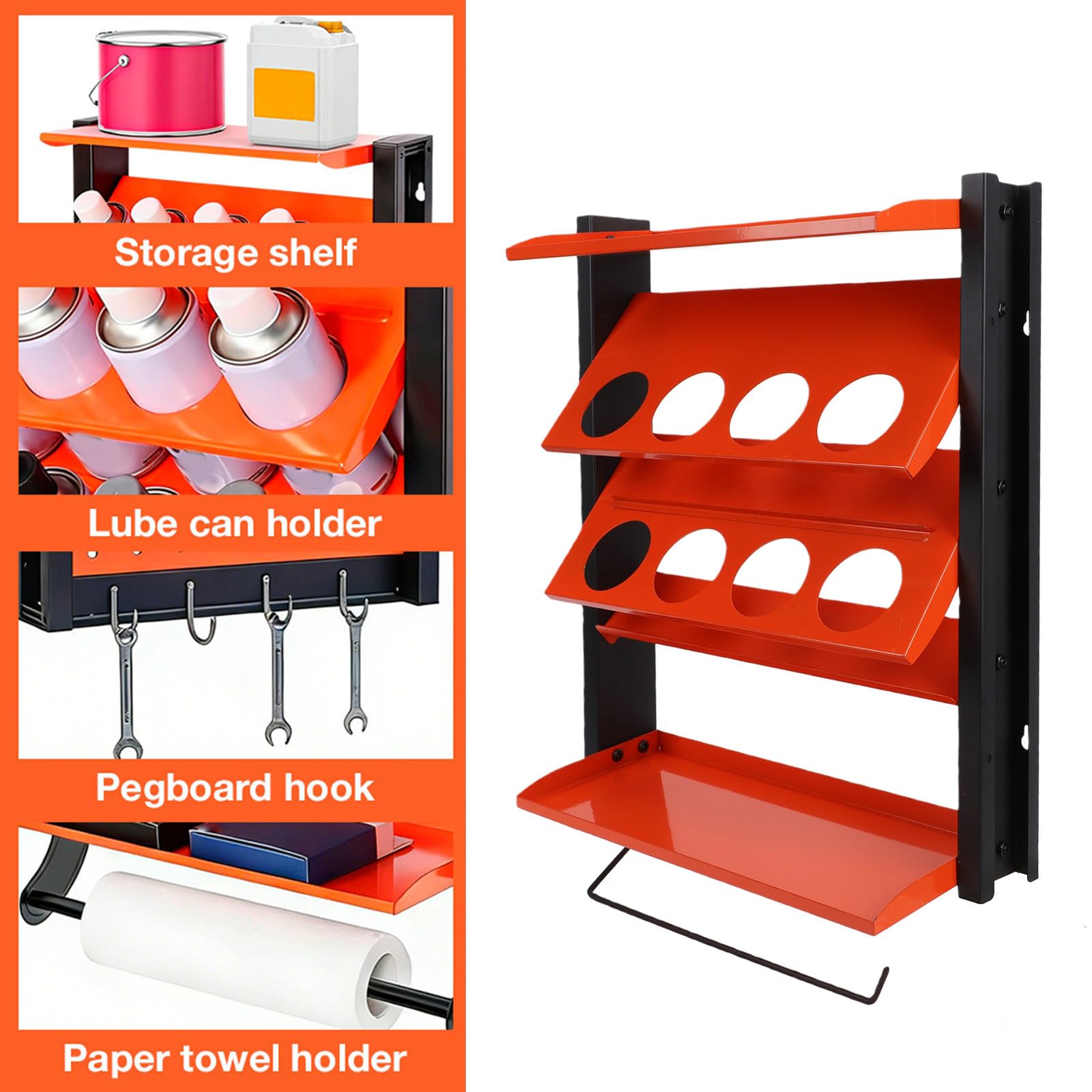 Hyuduo Soporte para Botella de Spray Montado en la Pared, Resistente con