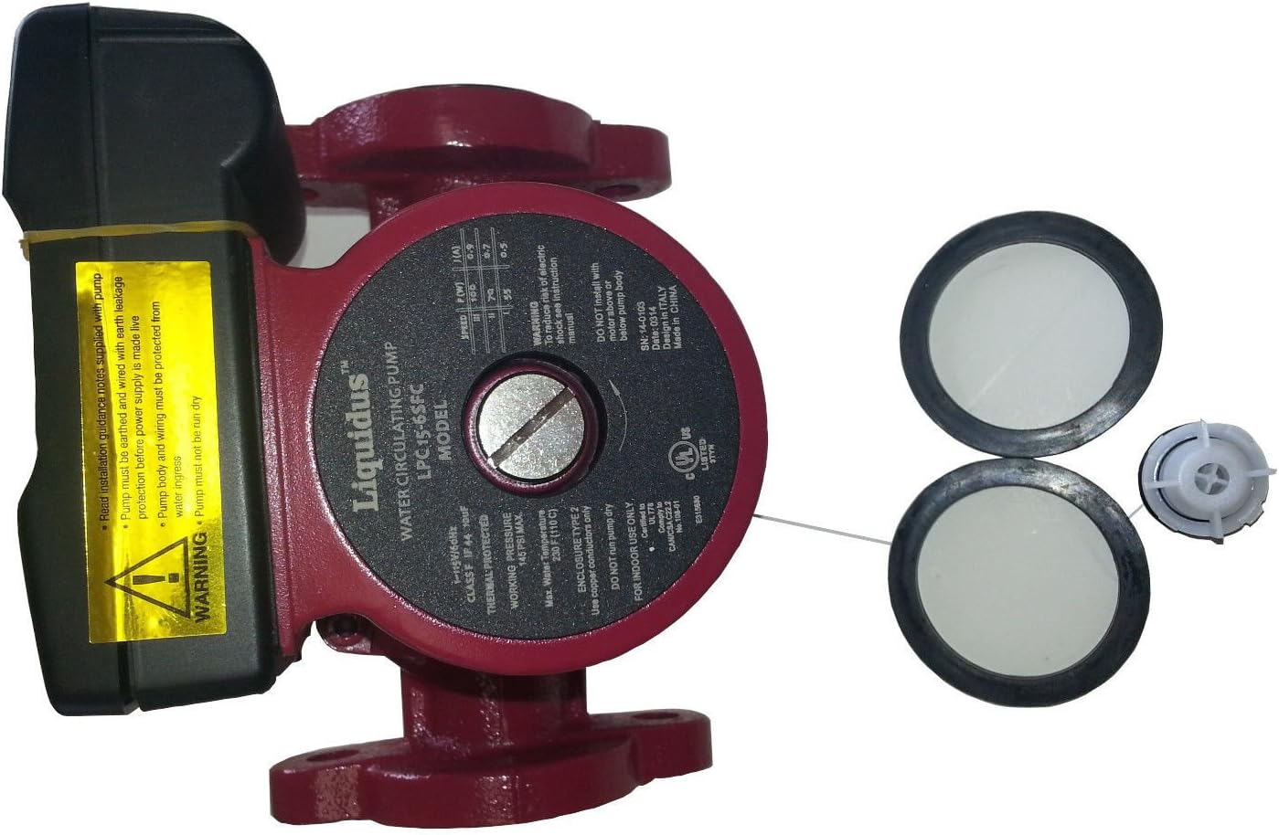Replacement pump for Wood Furnace/Boiler 1/25HP 18GPM 3 speed Liquidus Circulation Pump