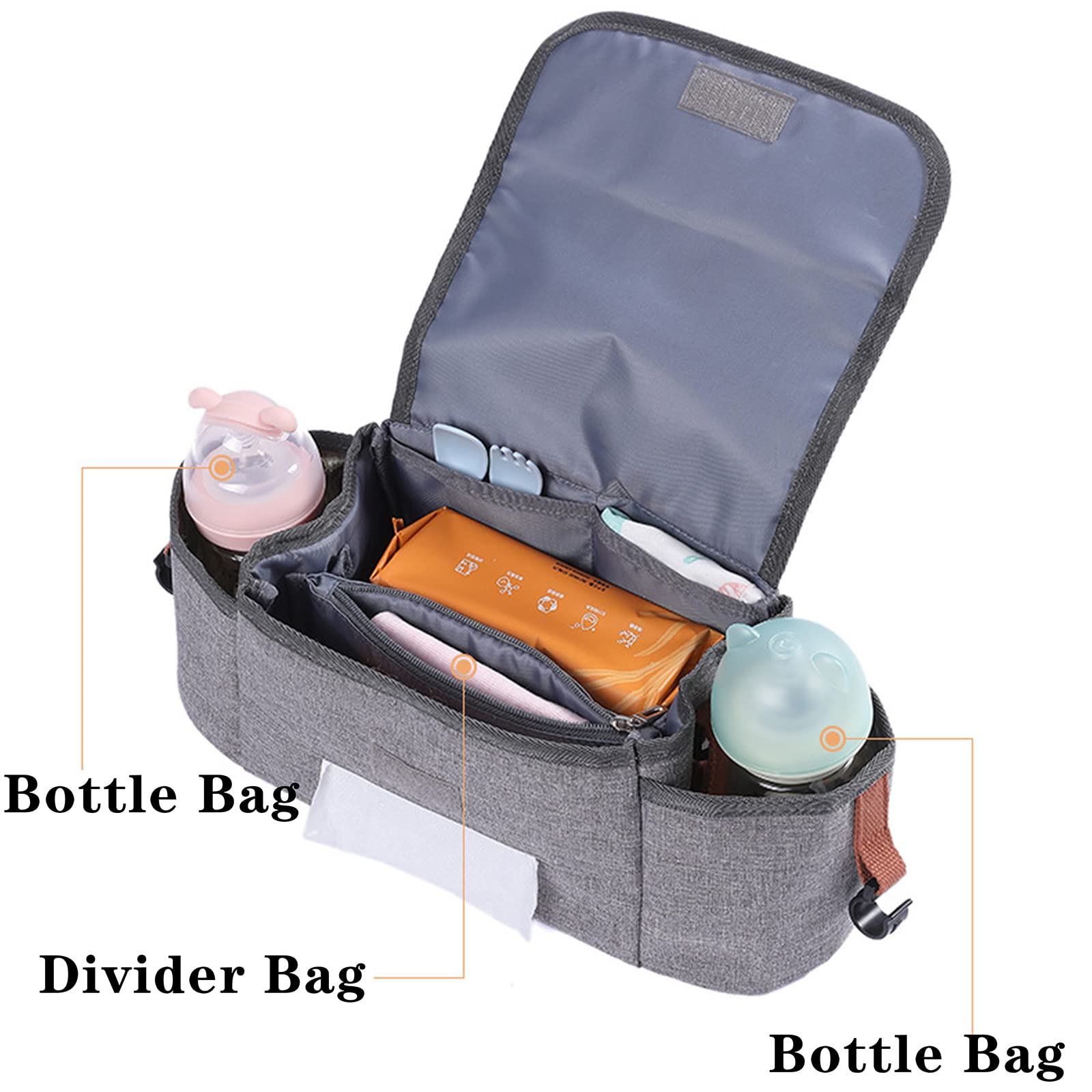 Bolsa para Andador con Ruedas: Bolsa de Viaje Universal para Transportar Accesorios para Silla de Ruedas, cestas para andadores y sillas de Transporte para Personas Mayores con Rue