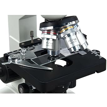OMAX M82EZ-C50S 2500X LED Binocular Lab Compound Microscope with 5MP | 40X-2500X Magnification Range 5MP CMOS Sensor USB 2.0 Connectivity Compound Biological Microscope Mechanical Stage