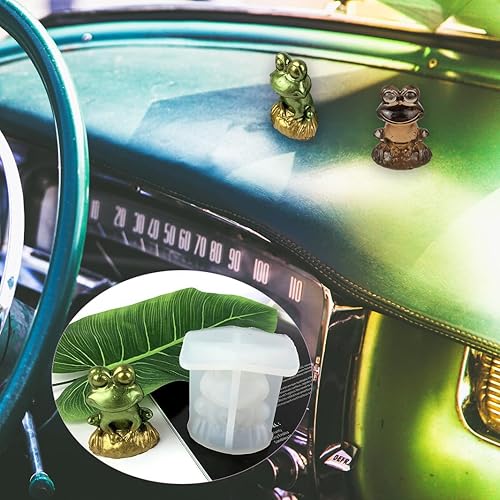 Miniatura 2 de XYQHOAC Molde de resina de rana, moldes de silicona para animales, molde de resina epoxi 3D, molde de fundición de velas, moldes de epoxi de