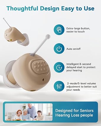 Hearing Aids for Seniors, OTC Hearing Aids with Noise Reduction