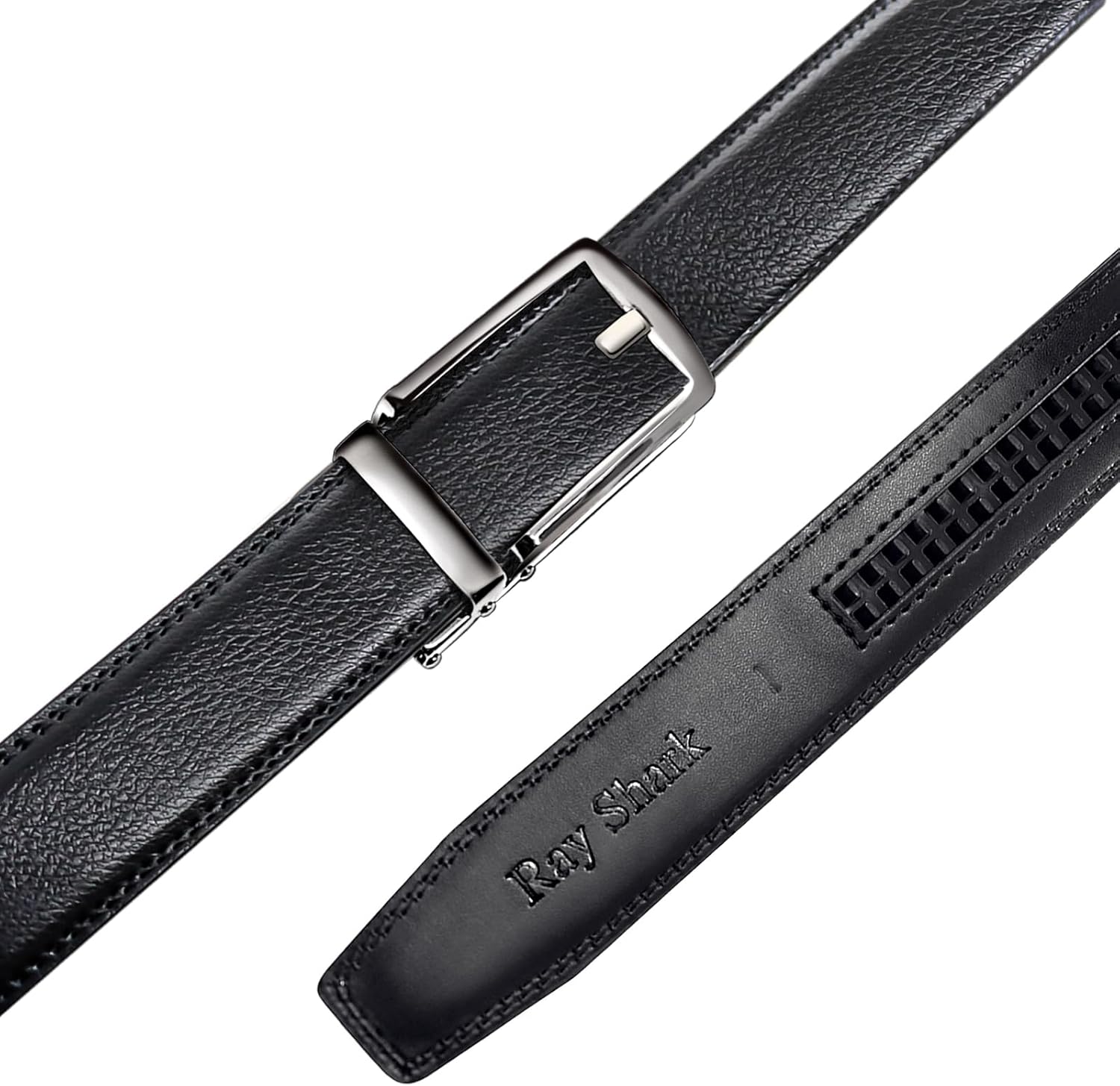 Mens Dress Belt-Ratchet Belt Leather 1 1/4"(32mm) for Dress Pants Casual Golf Dress Pants-Adjustable Trim to Fit - Image 7