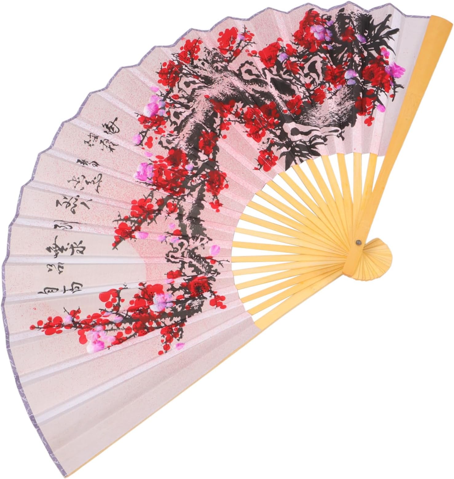 Hemobllo Large Folding Chinese Style Paper Fan Wall Decor Antique Decorative Fan for Living Photography Props Wedding Celebration Home Decoration