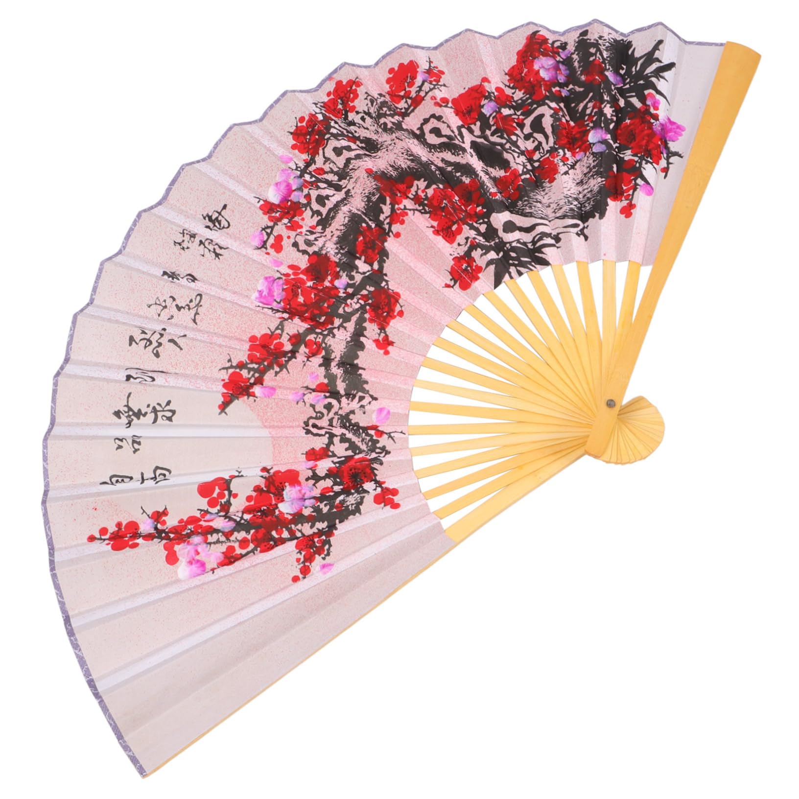 Hemobllo Large Folding Chinese Style Paper Fan Wall Decor Antique Decorative Fan for Living Photography Props Wedding Celebration Home Decoration