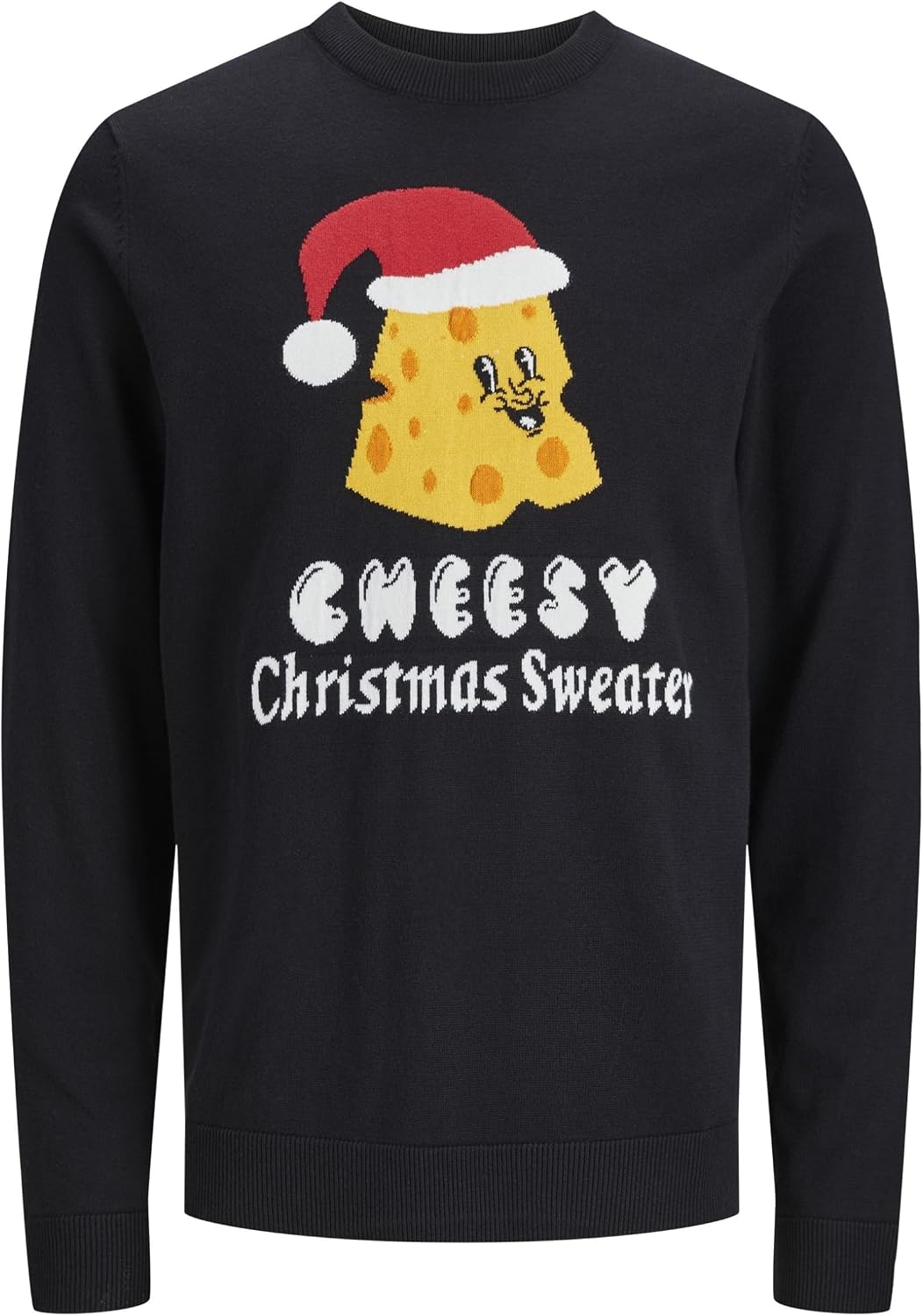 JACK & JONES JORFESTIVE XMAS KNIT CREW NECK Triko Erkek
