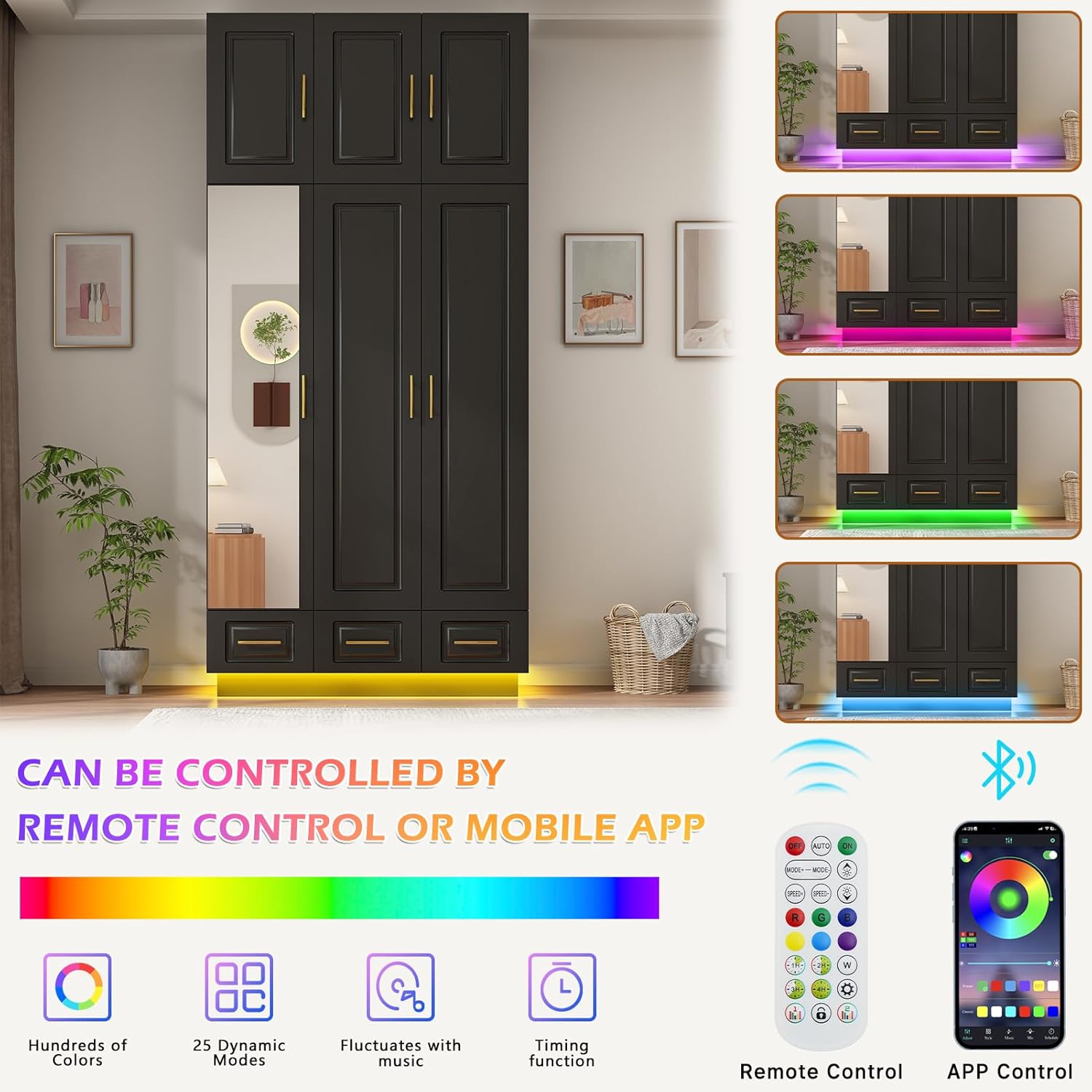 LED light control options