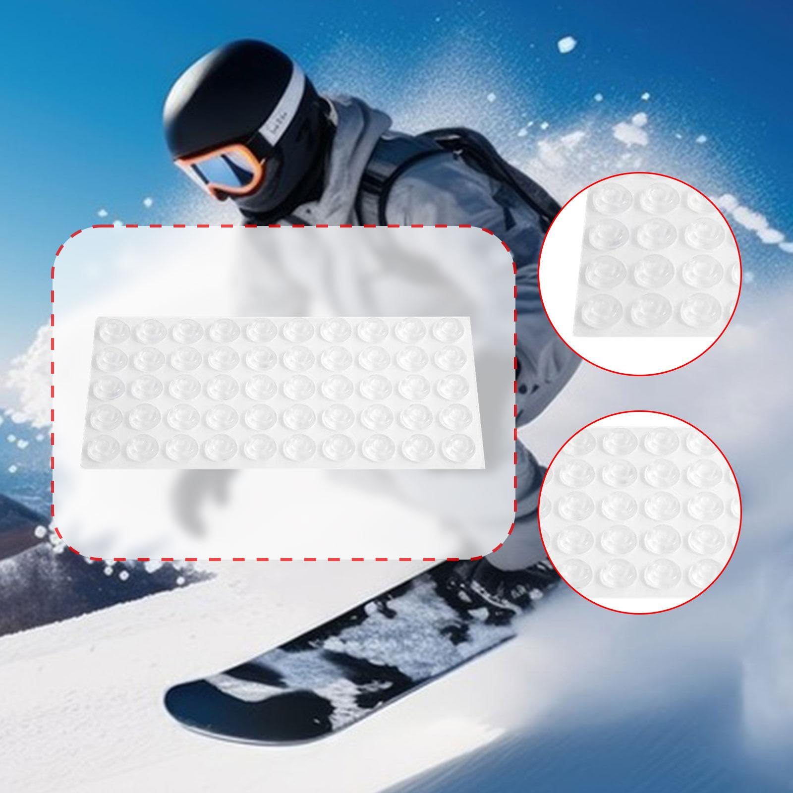 Snowboard Stomp Pads 50 Stück selbstklebende Anti-Rutsch-Stoppen Traktionspads einfache Installation Leichtes Snowboard-Zubehör