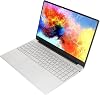 Bewinner Win 11 Laptop 15.6 Inch 2K IPS Display J4125 Quad Core CPU 8G RAM Laptop with Fingerprint Keyboard Backlit Keyboard Silver Notebook Computer (8 + 128G