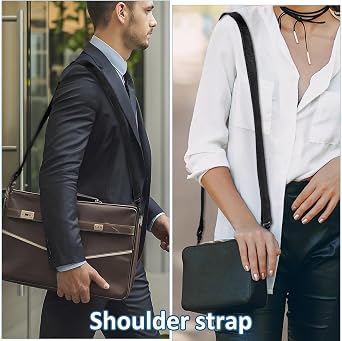 EupHHonycs 2 Pack Straps with Clips, Black Adjustable Straps with Clips for Bags, Replacement Shoulder Strap for Bags, Bag Strap Replacement for Water Bottle Carrier Sling Bag