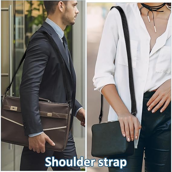 EupHHonycs 2 Pack Straps with Clips, Black Adjustable Straps with Clips for Bags, Replacement Shoulder Strap for Bags, Bag Strap Replacement for Water Bottle Carrier Sling Bag