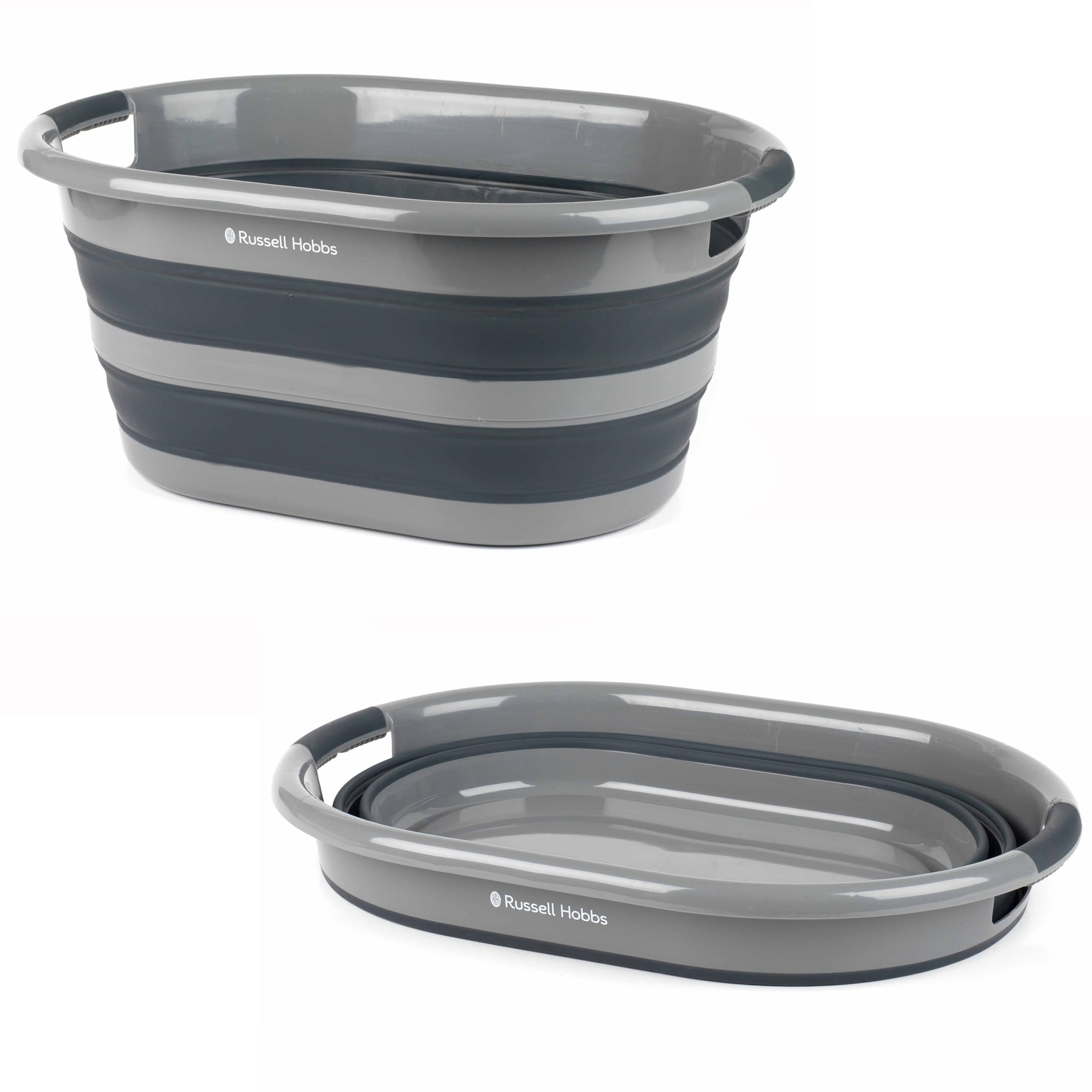 Panier a linge 27L Russell Hobbs ovale pour éviter l'encombrement