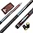 CUESOUL 58 Inch 19oz 1/2 Maple Billiard Stick Pool Cue Set 11.5mm/13mm Tip[Weight Adjustable]