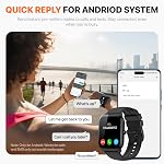 Smart Watch for Women Men - Answer/Make Call, Fitness Tracker Smartwatch for Android iPhone Compatible, Sleep Monitor Cycle, 110+ Sports Modes Step Counter (Modern, Midnight Black, 1.83)
